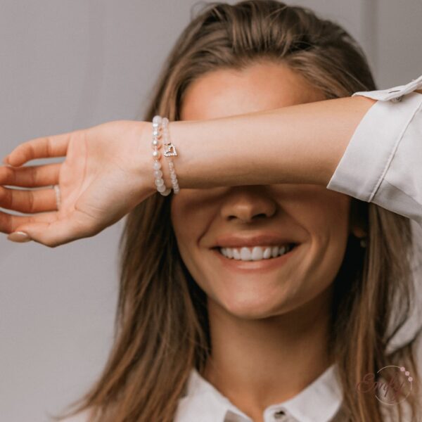 Rosa ásványkarkötő szett